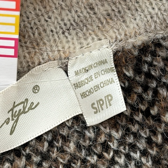 ANTHROPOLOGIE RD STYLE LEOPARD PRINT TURTLENECK PULLOVER SWEATER - Picture 9 of 12